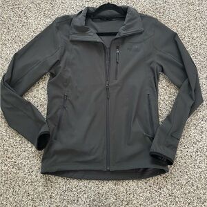 men’s small grey north face jacket